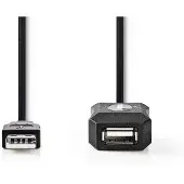 Nedis Ccgl60extbk200 Aktiv Usb 2.0-kabel Usb-a M-usb-a H 480 Mb/s Nikkelbelagt 20 M