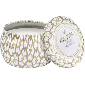 Voluspa Decorative Tin Candle Suede Blanc 113g