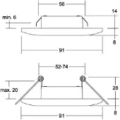 Brumberg Adapt innfelt LED-downlight, matt svart