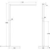 Brumberg LED-gulvlampe Bevon mikroprisme direkte/indirekte