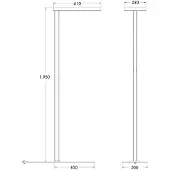 Brumberg Adrea LED-gulvlampe mikroprismatisk