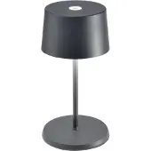 Zafferano Olivia mini 3K bordlampe grå