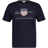 Gant for man. 2003199 Archive Shield T-shirt navy (S), Casual, Cotton, Short sleeve, Sustainable