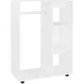 vidaXL Garderobe hvit 80x40x110 cm sponplate