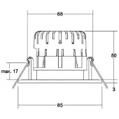 Brumberg BB20 innfelt IP65 DALI koblingsboks hvit