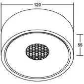 Brumberg Indy LED-taklampe, RC, hvit