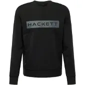 Hackett London for man. HM581166 Essential Sweatshirt black (M), Casual, Cotton, Long sleeve