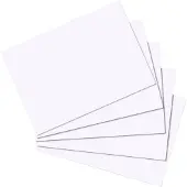 Herlitz 10621423, Hvit, A6, 170 g/m², 100 stykker