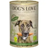 Dog´s Love økologisk Vegan 6 x 400 g - øko-reds