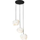 QAZQA Moderne pendellampe hvit 3-lys - Cloth