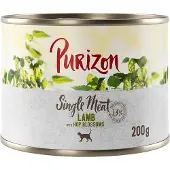 Purizon Single Meat 6 x 200 g - Lam med humleblomster