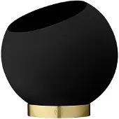 AYTM blomsterpotte Globe, Ø 21 cm, svart, aluminium, stål