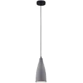 LINDBY pendellampe Sanne, grå, betong, Ø 15 cm, E27