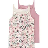 Name it Undertrøye - Noos - NkfStrap Topp - 2-pack - Nostalgi Ro - - 7-8 år (122-128) - Undertrøye