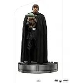 Star Wars The Mandalorian Luke Skywalker Og Grogu Barnet Art Scale-figur