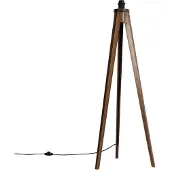 QAZQA Rustikk gulvlampe stativ valnøtt - Tripod Classic