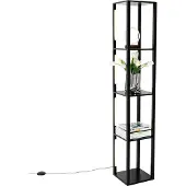 QAZQA Design gulvlampe svart inkl. LED 3-trinns dimmbar - Tianna