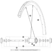 Mavic Cosmic Elite Ust Venstre Eiker 10 Enheter