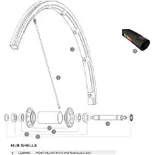 Mavic R-sys/ksyrium Sl/sls 2013 Forhjulsaksel