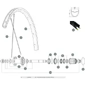 Mavic Allroad Elite Ust Ub 2018 Venstre Bakhjuls-eiker 12 Enheter