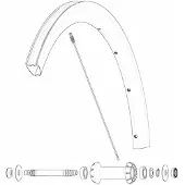 Mavic Front Cosmic Slr 40 Rb Landeveissykkel Felg