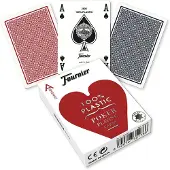 Fournier Plast Pokerkortstokk Nr. 2500 4 Standard Indekser Brettspill