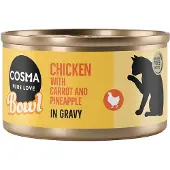 Cosma Økonomipakke Bowl 12 x 80 g - Kyllingbryst