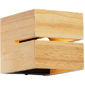 QAZQA Rustikk vegglampe eiketre 9,7 cm - Transfer Groove