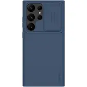 NILLKIN CamShield Silky Samsung Galaxy S23 Ultra 5G Silikondeksel - Blå
