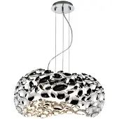 Schuller Valencia LED-pendellampe Narisa 47 cm blank krom