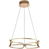 Schuller Valencia LED-hengelampe Colette, 3 lyskilder, rosegull