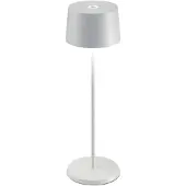 Zafferano Olivia 3K bordlampe IP65 hvit