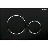 Geberit Sigma 20 betjeningsplade i sort/krom