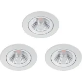 Philips Funksjonell Innfelt Sparkle-lampe, Innsunket spotlight, Ikke-utskiftbare pærer, LED, 2700 K, 350 lm, Hvit