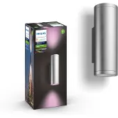 Philips Hue Appear utendørs vegglampe (svart) - hvit og fargestemning