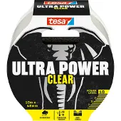 TESA Ultra Power, Gjennomsiktig, Reparering, Polypropylen (PP), Metall, PVC, Ru, Smooth (glatt), 35 N/cm