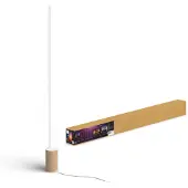 Philips Hue White and Color Ambiance Gradient Signe - Gulvlampe - LED - 20 W - 2000-6500 K - hvit, ek - for Hue Bridge, Bridge 2.0
