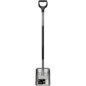Fiskars 1066712, Kornskuffe, Stål, Plast, Grå, Svart, Ergonomisk, D-formet, Monokromatisk