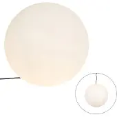 QAZQA Moderne utelampe hvit 56 cm IP65 - Nura