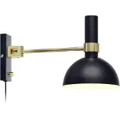 Markslöjd Larry vegglampe med dimmer, messing