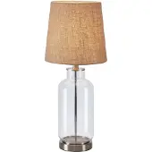 Markslöjd Bordlampe Costero, gjennomsiktig/natur, 61,5 cm