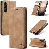 CASEME Samsung Galaxy S24 013 Series Lommebok-deksel - Brun