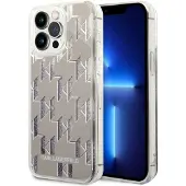 Karl Lagerfeld KLHCP14XLMNMS iPhone 14 Pro Max 6.7" Hardcase Silver Liquid Glitter Monogram