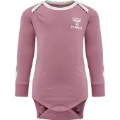 Hummel Maule Body L/S Heather Rose (56 / 1-2 mnd)