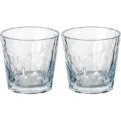 Koziol KoziolTumbler Glass Plast Club No . 22 250 ml krystallklart 2-pakningTransparentDrikkeglassFra Homeroom