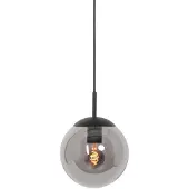 Steinhauer Bollique hengelampe, svart, Ø 20 cm, glass, 1 lyskilde, kuppel