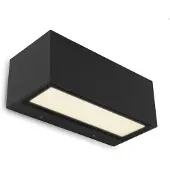 Lutec Utendørs LED-vegglampe Gemini, 22 cm 3 000 K svart
