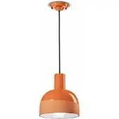 FERROLUCE Caxixi pendellampe laget av keramikk, oransje