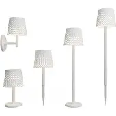 Newgarden Greta LED-solcellelampe, hvit