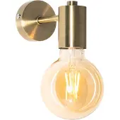 QAZQA Industriell vegglampe bronse - Facil